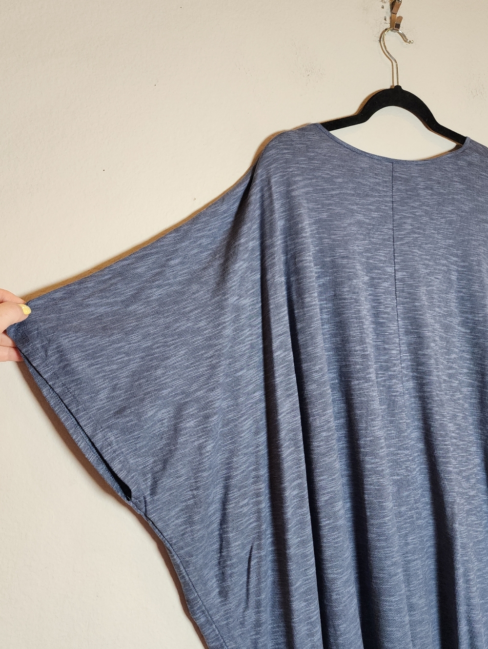 NWT Garnet Hill Blue Oasis Knit Cocoon Gown House Dress Lounge Women's Size XL - Picture 13 of 16
